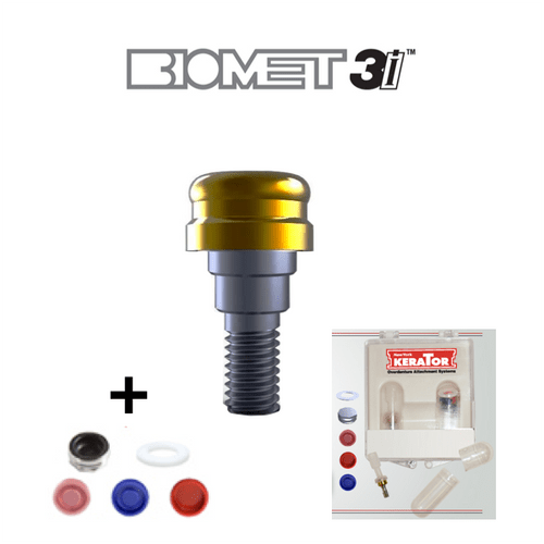 Kerator Overdenture Attachment Kit for Biomet 3i Certain 3.4 Implants